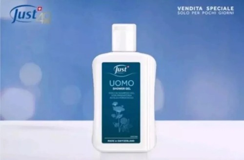 Doccia shampoo gel - uomo, con